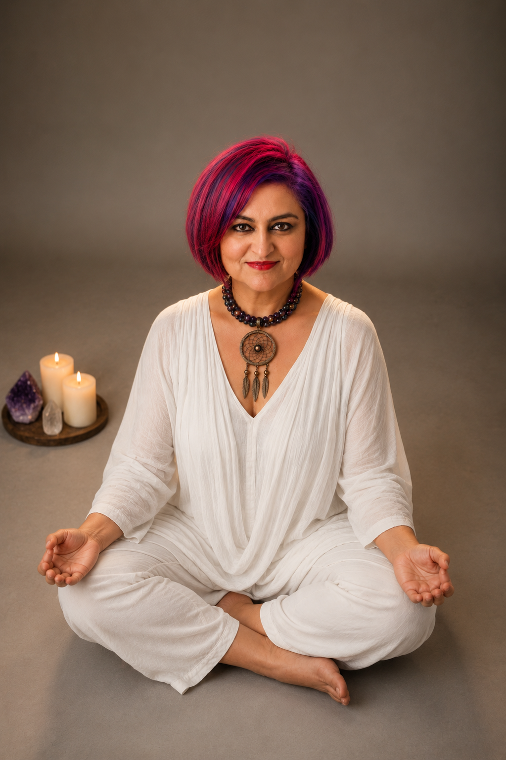Maya in peaceful meditation